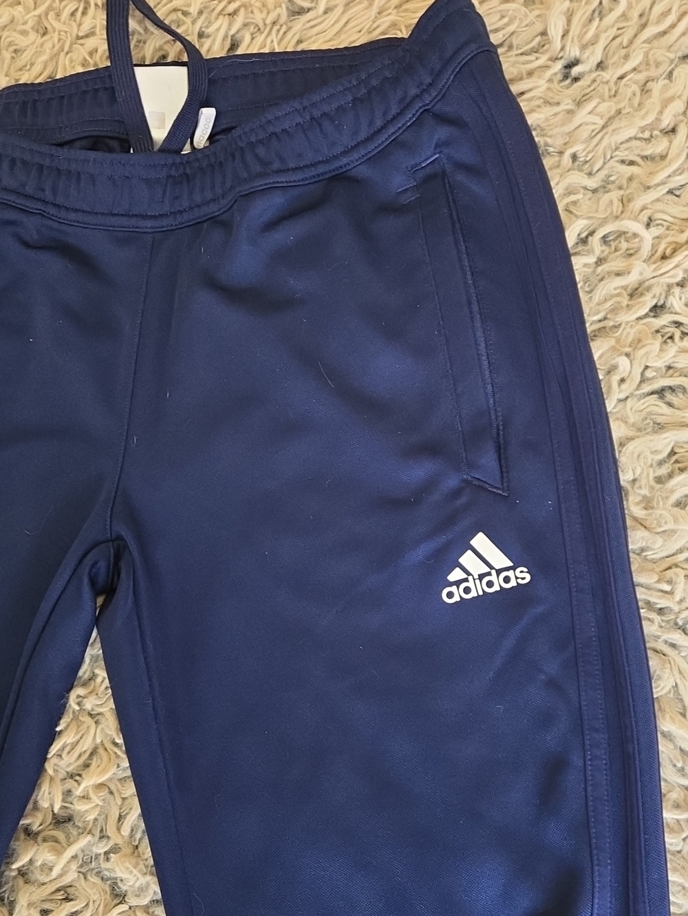 Adidas Women's Climacool Stretchy Zippered Navy Blue Athletic Skinny Pants